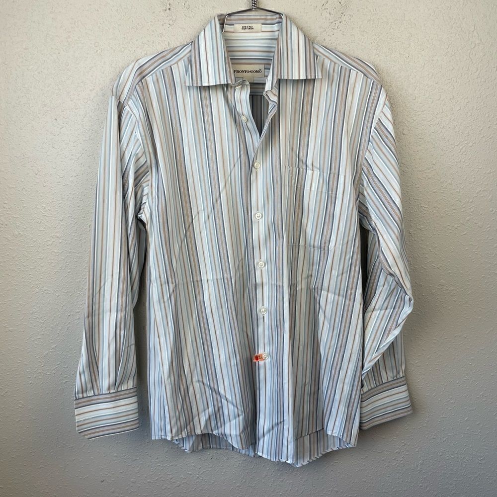 Pronto Uomo Dress Shirt Size S EUC